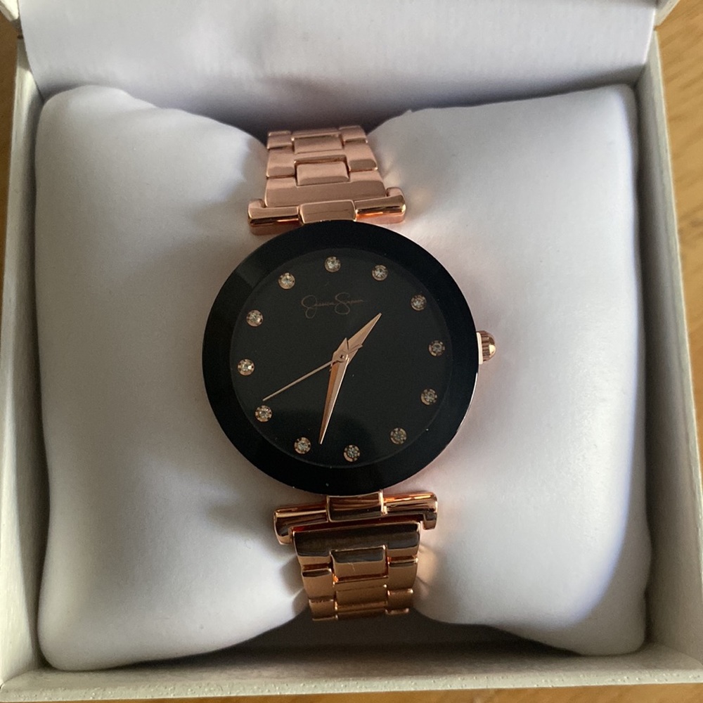 NWOT Jessica Simpson Rose Gold Watch